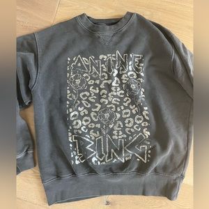 Anine bing graphic crewneck sweatshirt